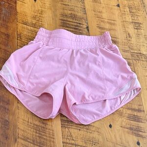 lululemon athletica Light Pink Women's Athletic Shorts 2.5 inseam high rise